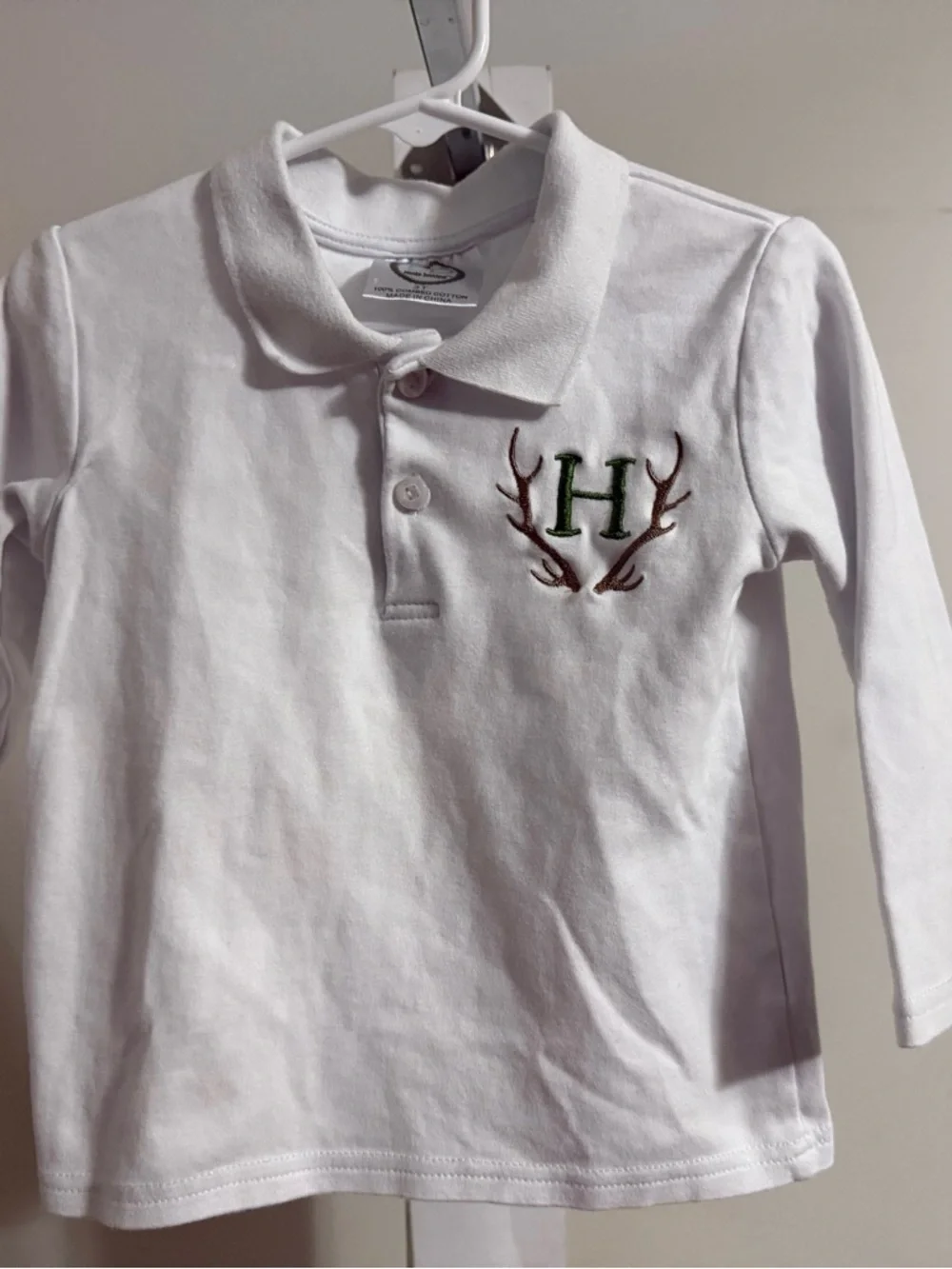 Boutique “H” Long Sleeve Polo Shirt